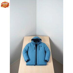 Men's Waterproof Ski Jacket with Fleece Lining, Windproof Snowboarding Coat